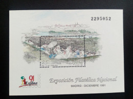 SPANIEN BLOCK 41 POSTFRISCH EXFILNA '91 MADRID SKIZZE VON GOYA - Blocks & Sheetlets & Panes