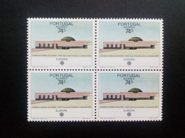 AZOREN MI-NR. 383 POSTFRISCH(MINT) 4er BLOCK EUROPA 1987 MODERNE ARCHITEKTUR - 1987