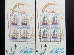 SPANIEN BLOCK 57-58 POSTFRISCH ALTE SEGELSCHIFFE (I) 1995 - Blocks & Sheetlets & Panes