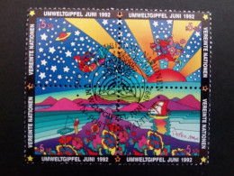 UNO WIEN MI-NR. 129-132 GESTEMPELT(USED) UMWELTGIPFEL UNCED 1992 PETER MAX - Gebraucht