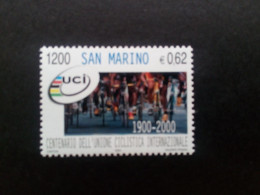 SAN MARINO MI-NR. 1898 POSTFRISCH(MINT) 100 JAHRE INT. RADSPOTRVERBAND (UCI) 2000 - Ciclismo