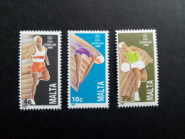 MALTA MI-NR. 803-805 POSTFRISCH(MINT) SOMMEROLYMPIADE SEOUL 1988 BASKETBALL LAUFEN TURMSPRINGEN - Pallacanestro