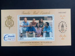 SPANIEN BLOCK 64-65 POSTFRISCH ESPAMER `96 SEVILLA KÖNIGSFAMILIE - Blocchi & Foglietti