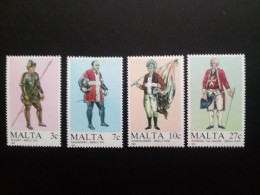 MALTA MI-NR. 768-771 POSTFRISCH(MINT) MALTESISCHE UNIFORMEN (I) 1987 - Malta