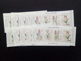 SCHWEDEN 10 X BLOCK 10 POSTFRISCH(MINT) WILDE ORCHIDEEN 1982 - Orchidées