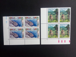 ITALIEN MI-NR. 2620-2621 POSTFRISCH(MINT) ECKRANDVIERERBLOCK EUROPA 1999 NATIONALPARKS WOLF MÖWE - 1999