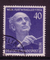 BERLIN MI-NR. 128 GESTEMPELT(USED) WILHELM FURTWÄNGLER KOMPONIST UND DIRIGENT - Musik