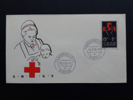 SAARGEBIET MI-NR. 360 FDC ROTES KREUZ 1955 - Rotes Kreuz