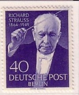 BERLIN MI-NR. 124 POSTFRISCH(MINT) RICHARD STRAUSS KOMPONIST UND DIRIGENT - Musica