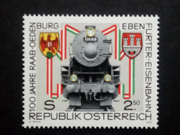 ÖSTERREICH MI-NR. 1627 POSTFRISCH(MINT) 100 JAHRE RAAB-OEDENBURG-EBENFURTER EISENBAHNEN 1979 - Treinen