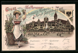 Lithographie Heilbronn, Industrie-Gewerbe- U. Kunst-Ausstellung 1897, Ausstellungsgebäude  - Exhibitions