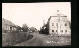 AK Göpfritz An Der Wild, Strassenpartie An C. Esslers Handlung  - Otros & Sin Clasificación