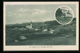 AK St. Johann Am Wimberg, Restaurant Auf Dem Hannsberg, Ortsansicht  - Autres & Non Classés