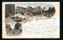 Lithographie Bad Oeynhausen, Thermalbad, Wandelbahn  - Bad Oeynhausen