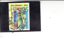 SAN MARINO 1989 - Sassone   1252° -  Natura - Gebraucht