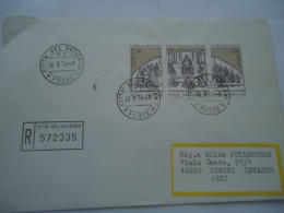 VATICAN  REGISTERED  COVER 1974 ST TOMMASO D'AQUINO - Sonstige & Ohne Zuordnung