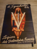 Affiche Propagande LVF WW2 - 1939-45