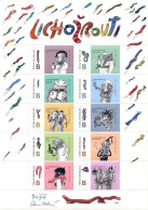 Czech Tschechien Tchèque 2024 For Children The Oddsockeaters Literature Set Of 10 Stamps In Block \ Sheetlet MNH - Blocks & Kleinbögen