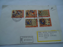 VATICAN  REGISTERED  COVER  1972   PAINTINGS LIBRO - Sonstige & Ohne Zuordnung