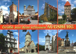 72592126 Augsburg Rotes Tor Rathaus Fuggerei Vogeltor Zeughaus Jakobertor Wertac - Augsburg