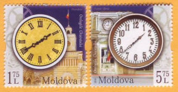 2018 Moldova Moldavie Moldau  Chisinau City Clock 2v Mint - Moldavia