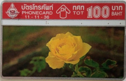 Thailand 100 Baht Landis And Gyr - Roses 3/4 - Tailandia