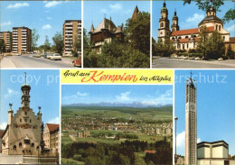 72581963 Kempten Allgaeu Teilansicht Kirchen Rathaus Panorama Kempten (Allgaeu) - Kempten