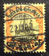 Allemagne Afrique Orientale 20 Heller Oblitéré Tanga Ostrafrika - German East Africa