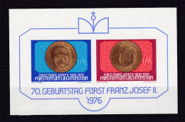 70. Geburtstag Von Fürst Franz Josef II. , Block ** - Otros & Sin Clasificación