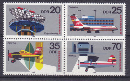 25 Jahre INTERFLUG, Viererblock ** - Altri & Non Classificati