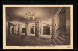 AK Meiningen, Landestheater, Vestibul Mit Treppenaufgang, Innenansicht  - Théâtre