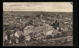 AK Hettstedt / Südharz, Ortsansicht Mit Kirche Aus Der Vogelschau  - Hettstedt