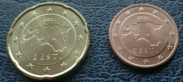 (!) Estonia , Estland 2021- Coin  2  +  20 Cent Kursmünze, Unzirkuliert / Bankfrisch  UNC - Estland