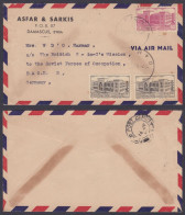 Syria 1953 Used Airmail Cover To British C-In-C's Mission To Soviet Forces Of Occupation, Germany, Military Commander - Syria