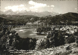 72603533 Krumpendorf Woerthersee Panorama Gegen Mittagskogel Und Pyramidenkogl G - Sonstige & Ohne Zuordnung