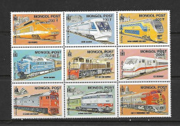 MONGOLIE 2000  TRAINS YVERT N°2523K/2523T NEUF MNH** - Treinen