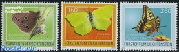 Liechtenstein 2010 Butterflies 3v S-a, Mint NH, Nature - Butterflies - Unused Stamps