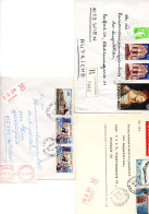 Frankreich, Ca. 1970, 3 Reko-Kuverts Mit Merhrfach-Sondermarken-Frankatur (15090W) - Andere & Zonder Classificatie