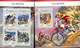 Djibouti 2016 Motorsports 2 S/s, Mint NH, Transport - Motorcycles - Moto