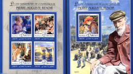 Djibouti 2016 Renoir 2 S/s, Mint NH, Art - Modern Art (1850-present) - Paintings - Djibouti (1977-...)