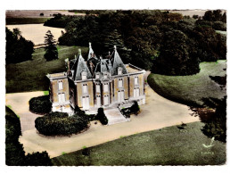 27 EURE ECOS Château De Carloville EN AVION AU DESSUS DE...  Plan Peu Courant - Otros & Sin Clasificación