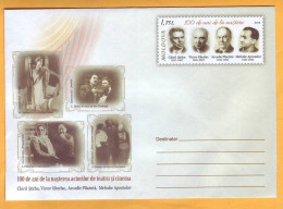 2015 Moldova Moldavie Moldau  Artists Moldovan Theater And Cinema Moldova-film  Mint Stamped Stationery - Cinema