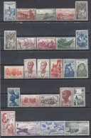 FRENCH WEST AFRICA / A.O.F. (1947 YT#24-44 & PA 11-14 Definitive) MNH SuperB Cat.Val. € 73.00 - Unused Stamps