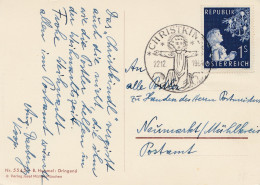 1954: Christkindl - Österreich Postkarte Nach Neumarkt - Brieven En Documenten