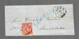 NDP: Nachverwendet 1868 T&T, Vacha  - Lettres & Documents