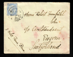 India: Letter From Rangoon 1903 To Luzern/Switzerland - Other & Unclassified