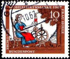 RFA Poste Obl Yv: 403/406 Contes Des Frères Grimm Frau Holle (Beau Cachet Rond) - Gebraucht