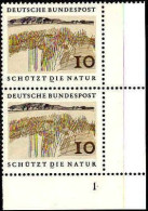 RFA Poste N** Yv: 454/457 Année Européenne De La Protection De La Nature Coin De Feuille Paire - Unused Stamps