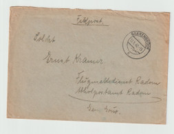 German Feldpost WW2 To Radom, Poland - Flugmeldedienst Radon Posted Quakenbrück 12.6.1942. Postal Weight 0,09 Kg. Please - Militaria