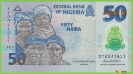 Voyo NIGERIA 50 Naira 2020 P40NEW B236m XY UNC Polymer - Nigeria